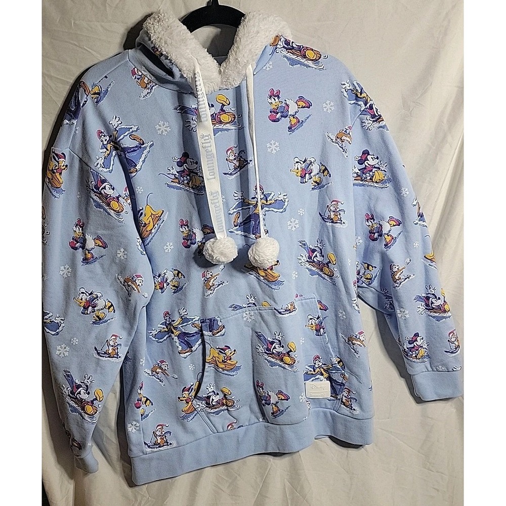 Loungefly Hoodie Jacket Goofy Donald Mickey Chip Dale‎ M